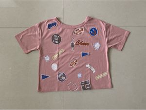 SSS Cute Patchwork Pink Tee