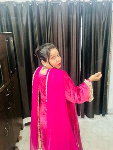 New Velvet Designer Kurti designed by me