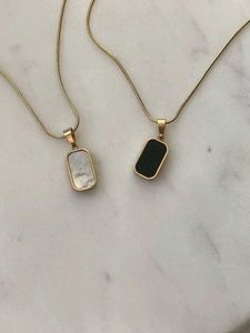 Rectangle Pendant Necklace