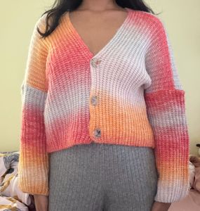 Colorful Knit Cardigan