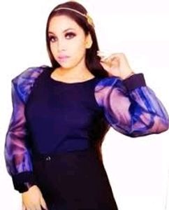 Organza Sleeves Top Large(Bust 34)