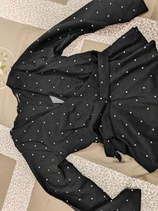 Polka Dot wrap top worn only twice