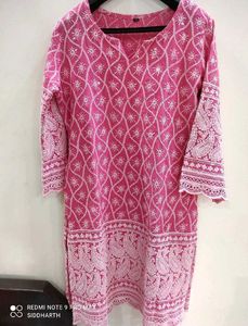 Beautiful Pink Cotton Kurti