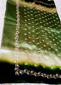 Green  silk saree