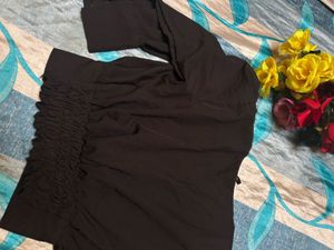 Puff Button Up Top
