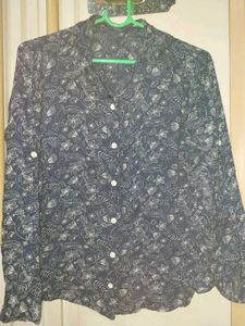 Vintage Navy Blue Shirt