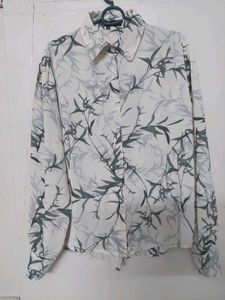 White And Charcoal Shirt