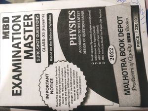 MBD Examination Master Physics For Preparation