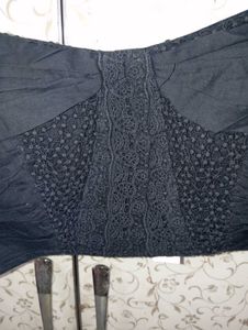 Black Bow Crop Top/ Blouse