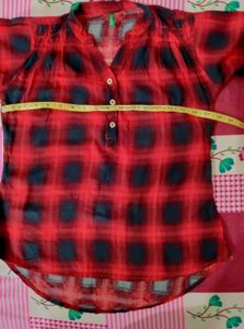 Red &amp; Black Pattern Shirt