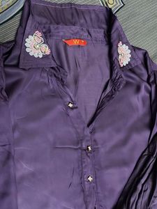 Elegant Purple Kurta Set