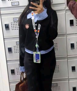 Patchwork Placket Blouse