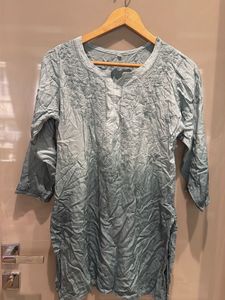 Ombre Chikankari Kurti