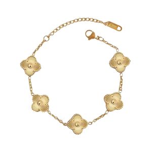 Golden Clover Charm Bracelet