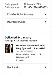 D-DIVINE Women Full Head Long for girls