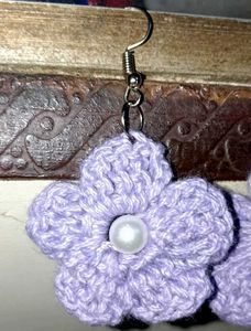 Crochet Flower Earrings
