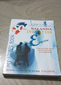 Nalanda English Guide Book For +2 Second Year.