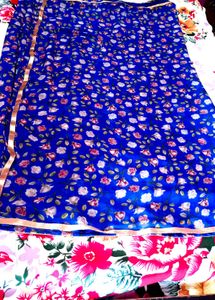 Floral Print Saree