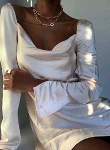 Princess Polly Mini Champagne Dress