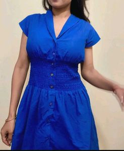 New Fresh Button-Down Shirt Dress