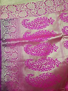 Pink Paisley Banarasi Saree