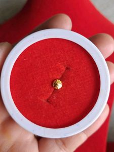 Gold Nose Pin All 3 Side Small Heart Shape