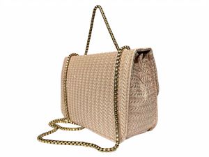 Rose Pink Shimmery Sequence Designer Handbag with