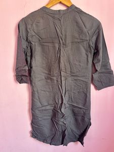 Zudio New Shirt Style Embriodery GREY TOP