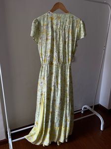 V neck Weekend Floral Cotton Maxi