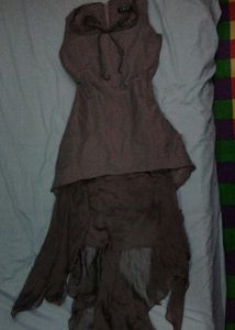 LIST Purple Tie Neck Dress