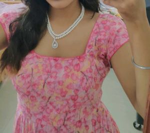 Pink Floral Princess Dress 💞