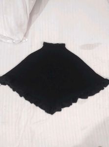 black phoncho sweater for women🍒