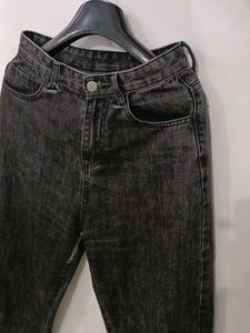 Black Grey Baggy Jeans
