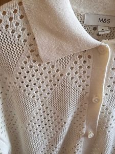 M&amp;S knit collared top