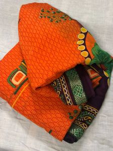 Floral Print Saree