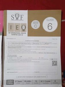 SOF Class 6 Question Papers