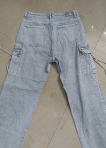 Light Wash Cargo Jeans