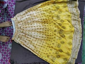 Elegant Yellow Lehenga Choli
