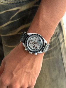 Latest Omega Swatch Strap Watch For Men