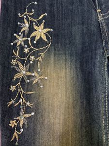 Vintage Embroidered Denim Jeans