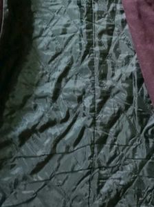 Burgundy heavy woolen knee length coat