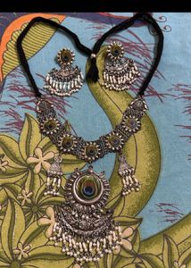 Oxidised Mor Pankh Set