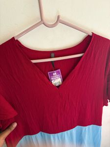 Tri-Color Casual Dress