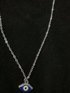 Silver Evil Eye Necklace