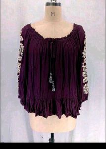 New Burgandy Top