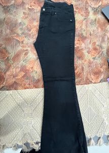 FLARE JEANS CHARCOAL BLACK