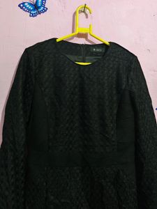 New Black Midi Net Dress For Women