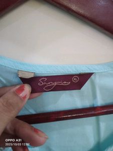 new sangria brand Light Blue Kurta Set