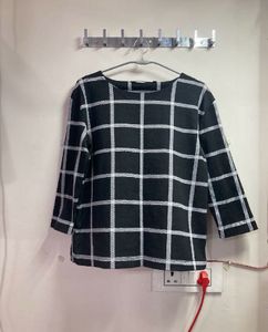 Checkered Black Top