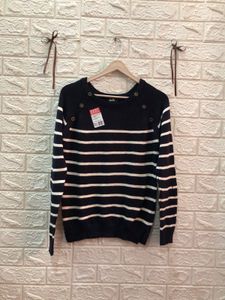 Striped Knit Pullover Sweater🇺🇸